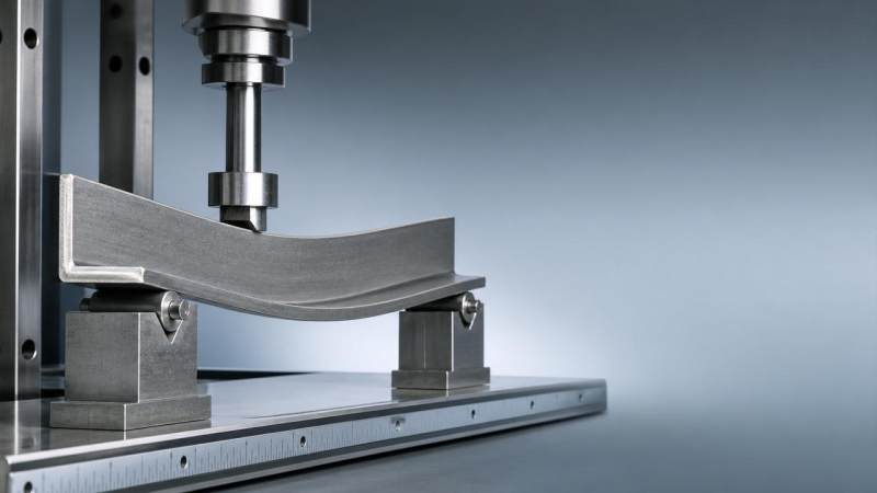 When does l shaped angle iron bend under load?