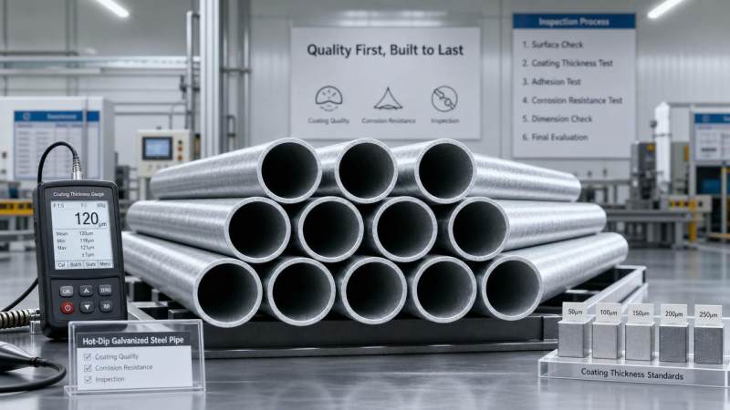 Why coating quality matters in galvanized pipe orders