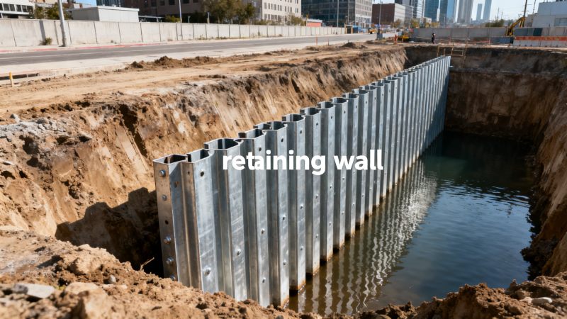 When Steel Sheet Pile suits retaining walls best