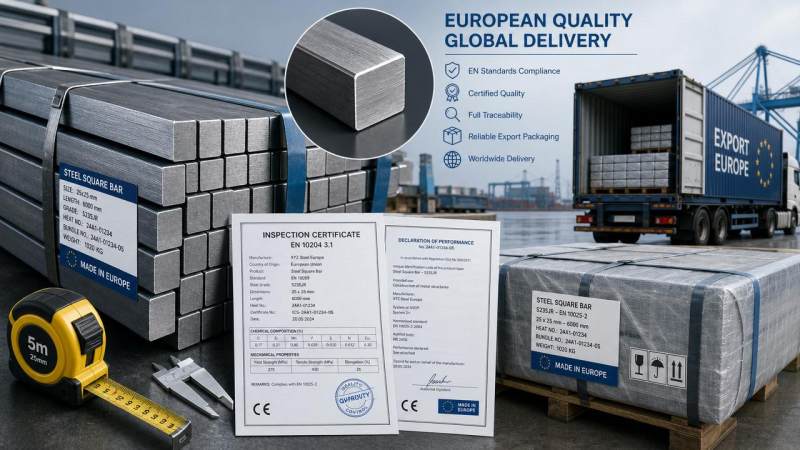 How to choose a steel square rod exporter to Europe