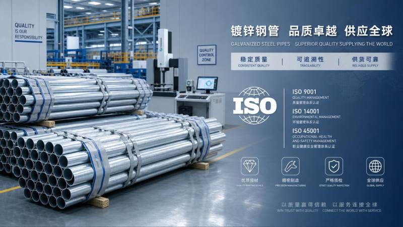 Why ISO certified galvanized pipe makers stand out