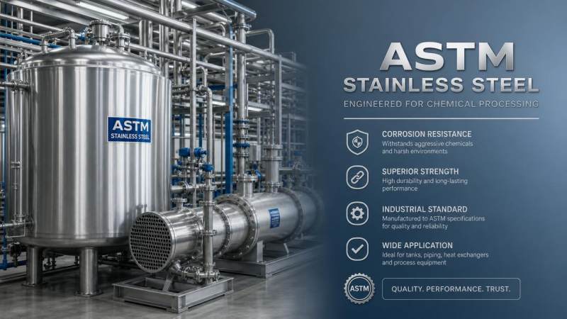 How ASTM stainless steel performs in chemical processing