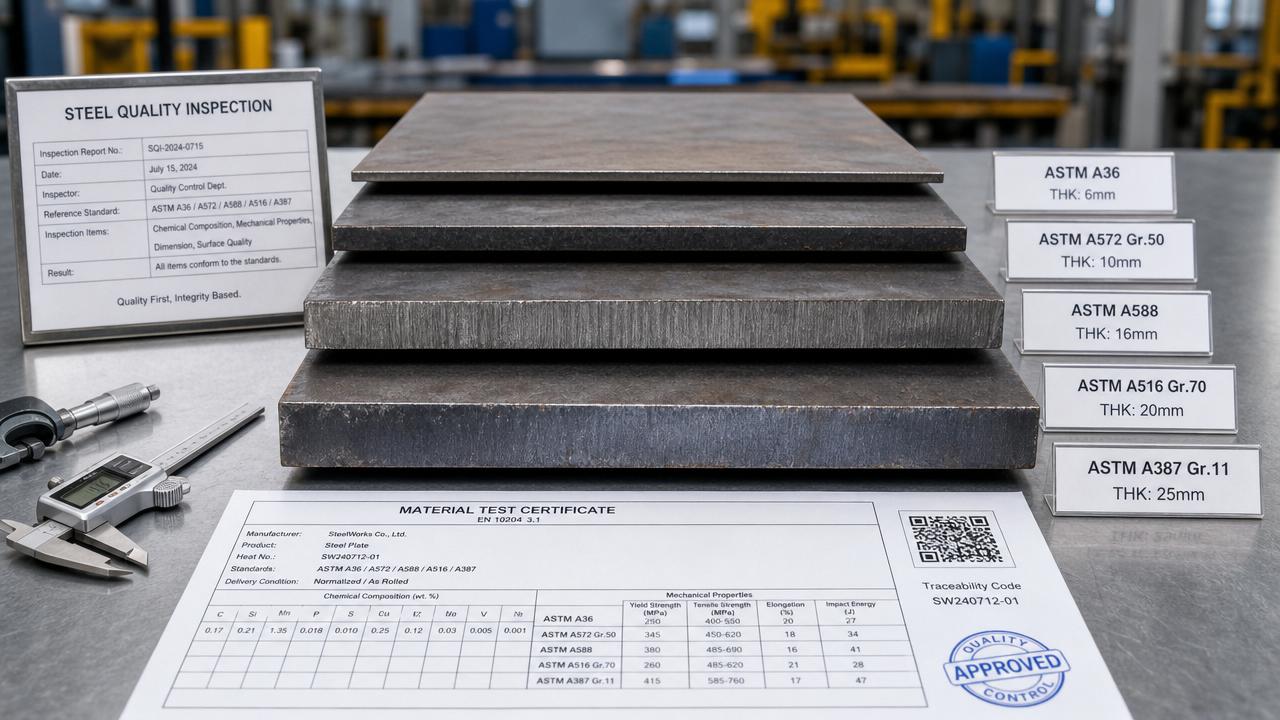 ASTM standard steel plate grades and common mistakes