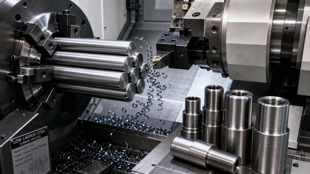 Is low carbon steel round bar good for machining
