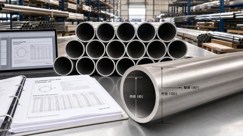 Where to find schedule 40 pipe dimensions in PDF