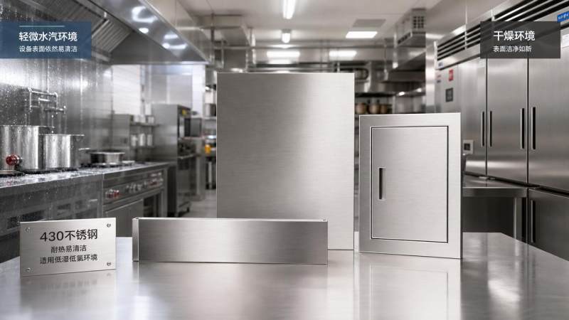 Is 430 stainless sheet enough for kitchen equipment