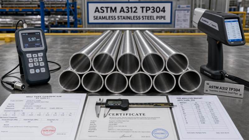 How to verify ASTM A312 TP304 seamless quality