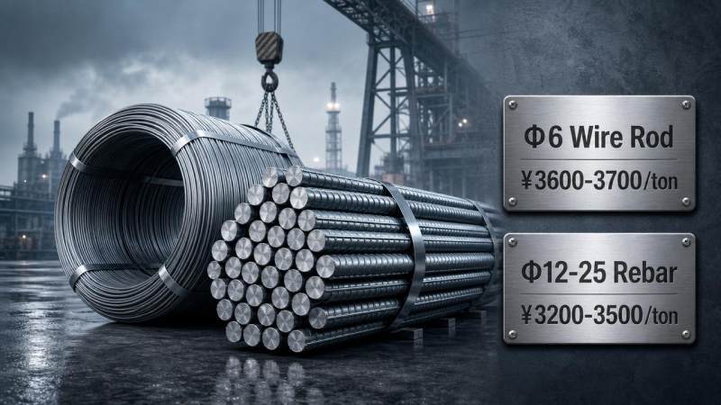 Major Steel Mills Adjust Prices on May 28: Wire Rod & Rebar Range ¥3200–3700|ton