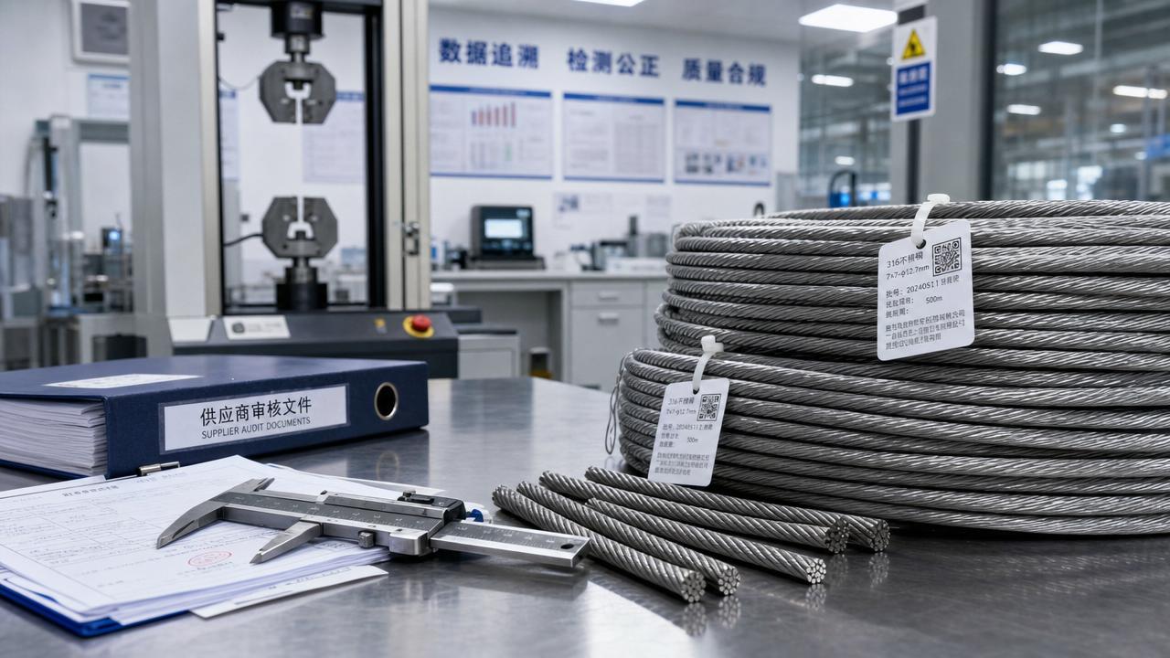 Why a stainless steel wire rope supplier audit matters