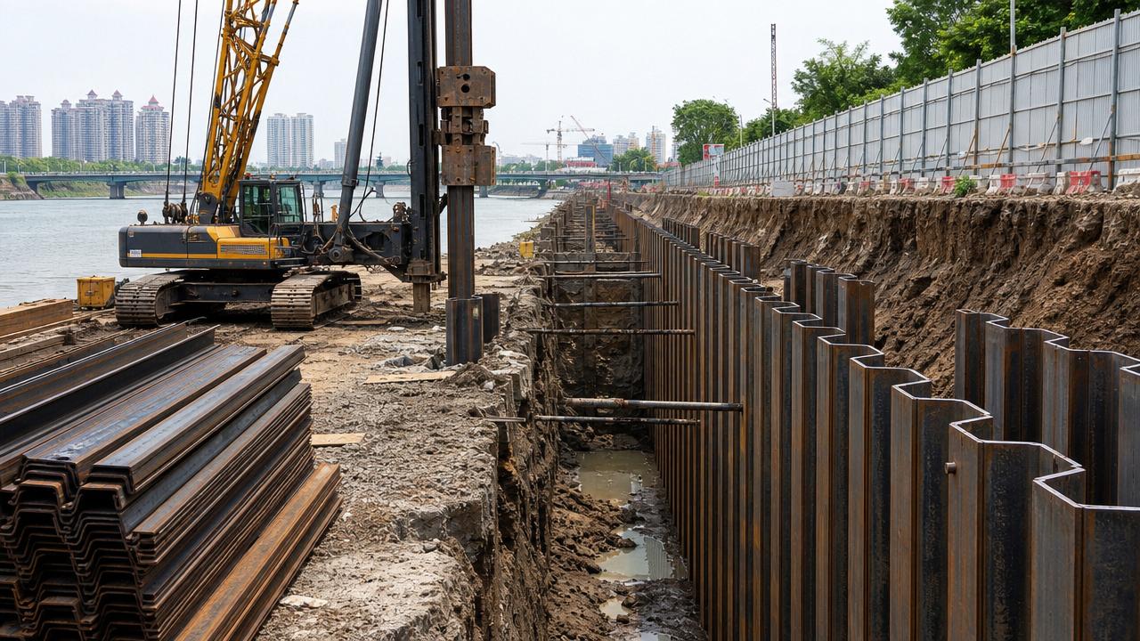 When to use steel sheet piles for retaining walls