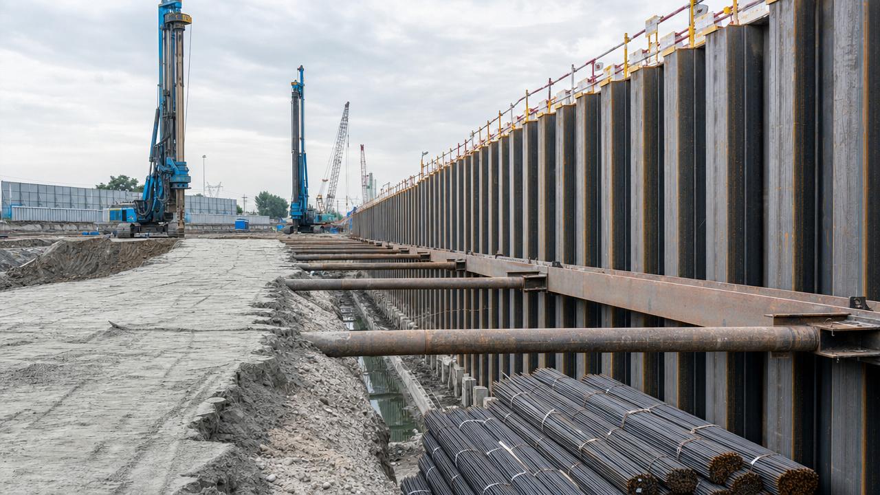 How steel sheet piles for retaining walls cut site risk