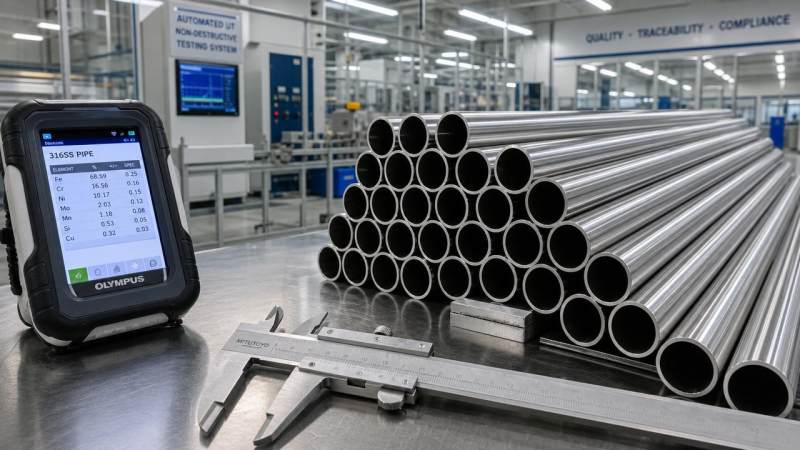 How a 316 stainless steel pipe manufacturer controls quality