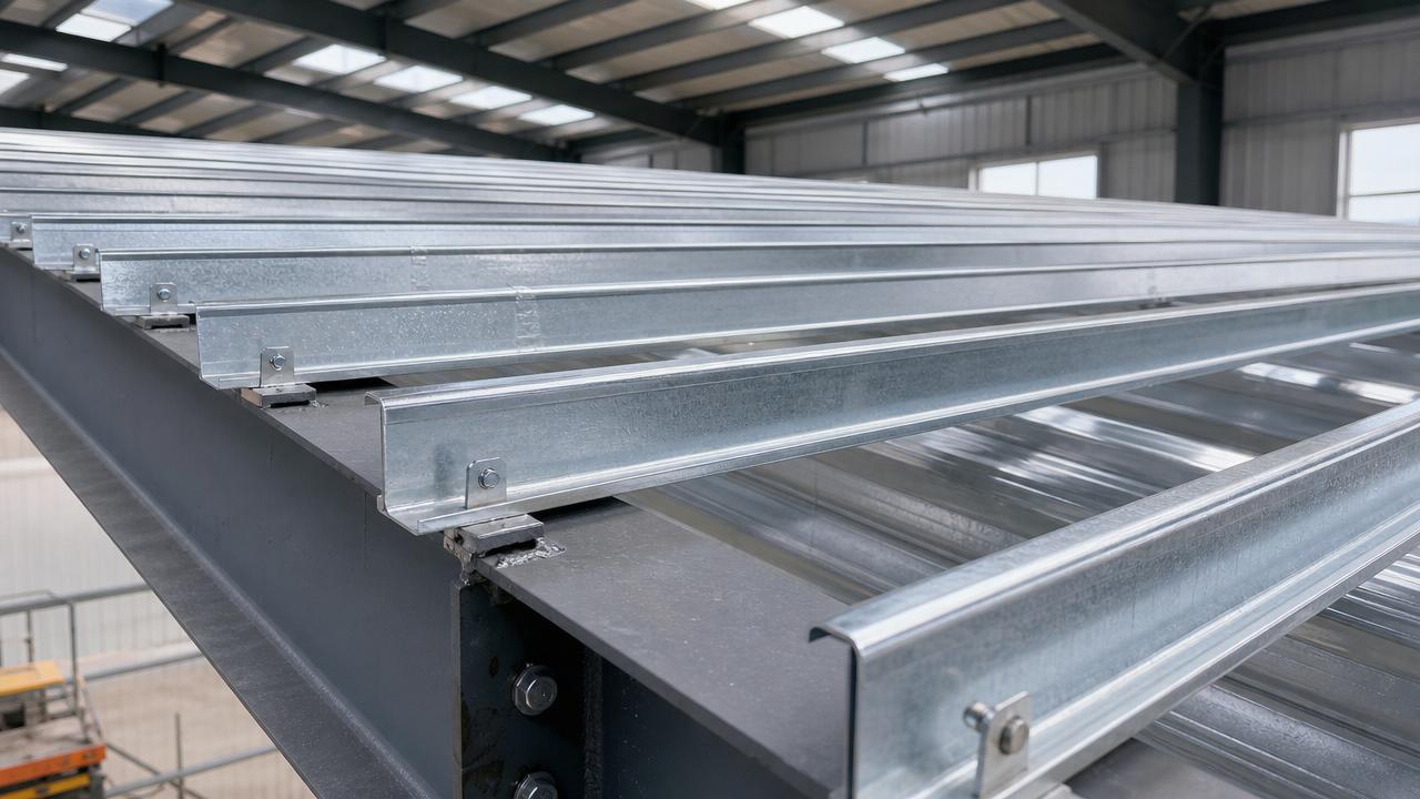 Where does Z section steel fit in roof framing?
