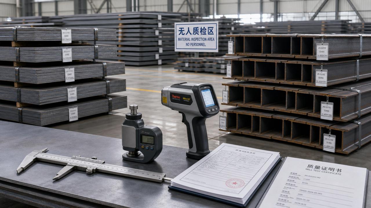 How to verify JIS steel before production starts