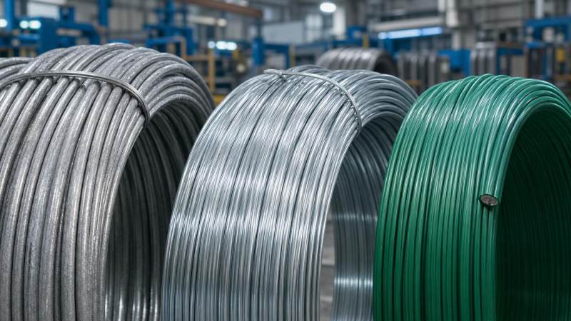 Coated Steel Wire Types and Applications: When to Choose PVC, Zinc, or Other Finishes
