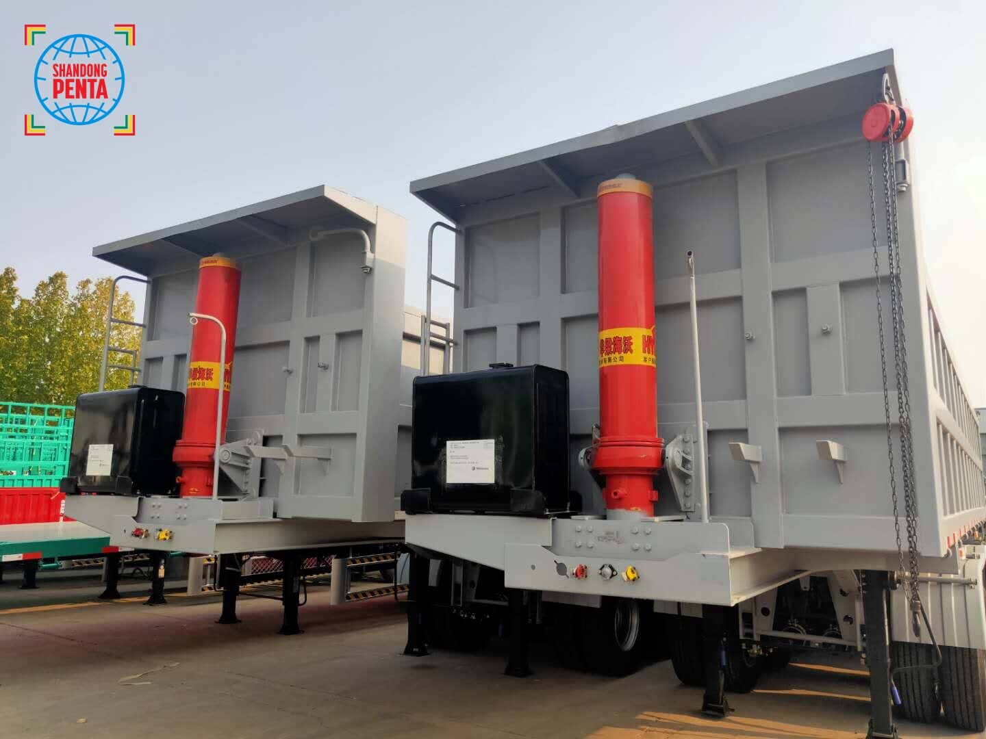 4-axle Rectangular Rear-tTlt Self-Unloading