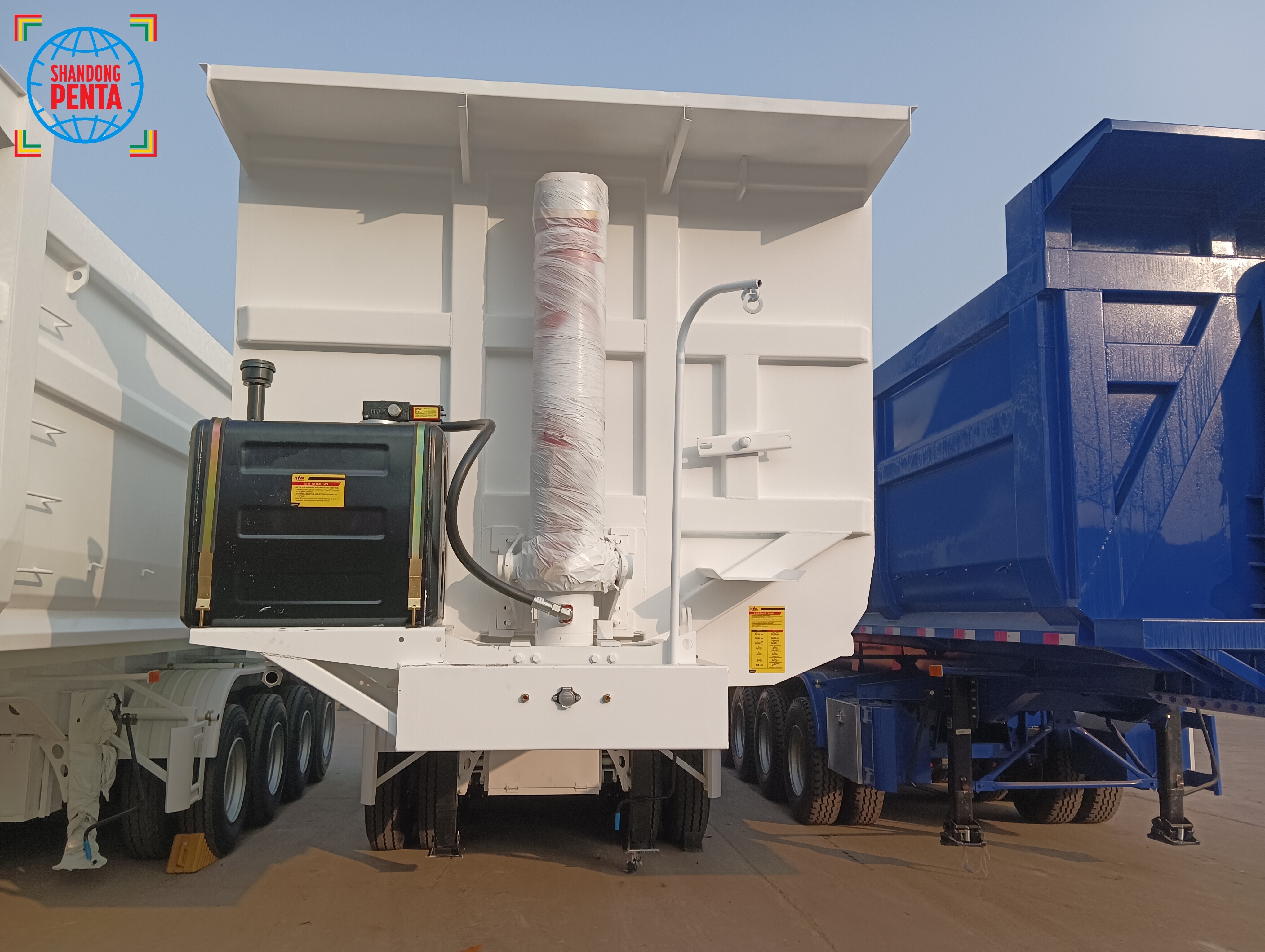  4-axle U-Shaped Rear-Tilt Self-Unloading Machine
