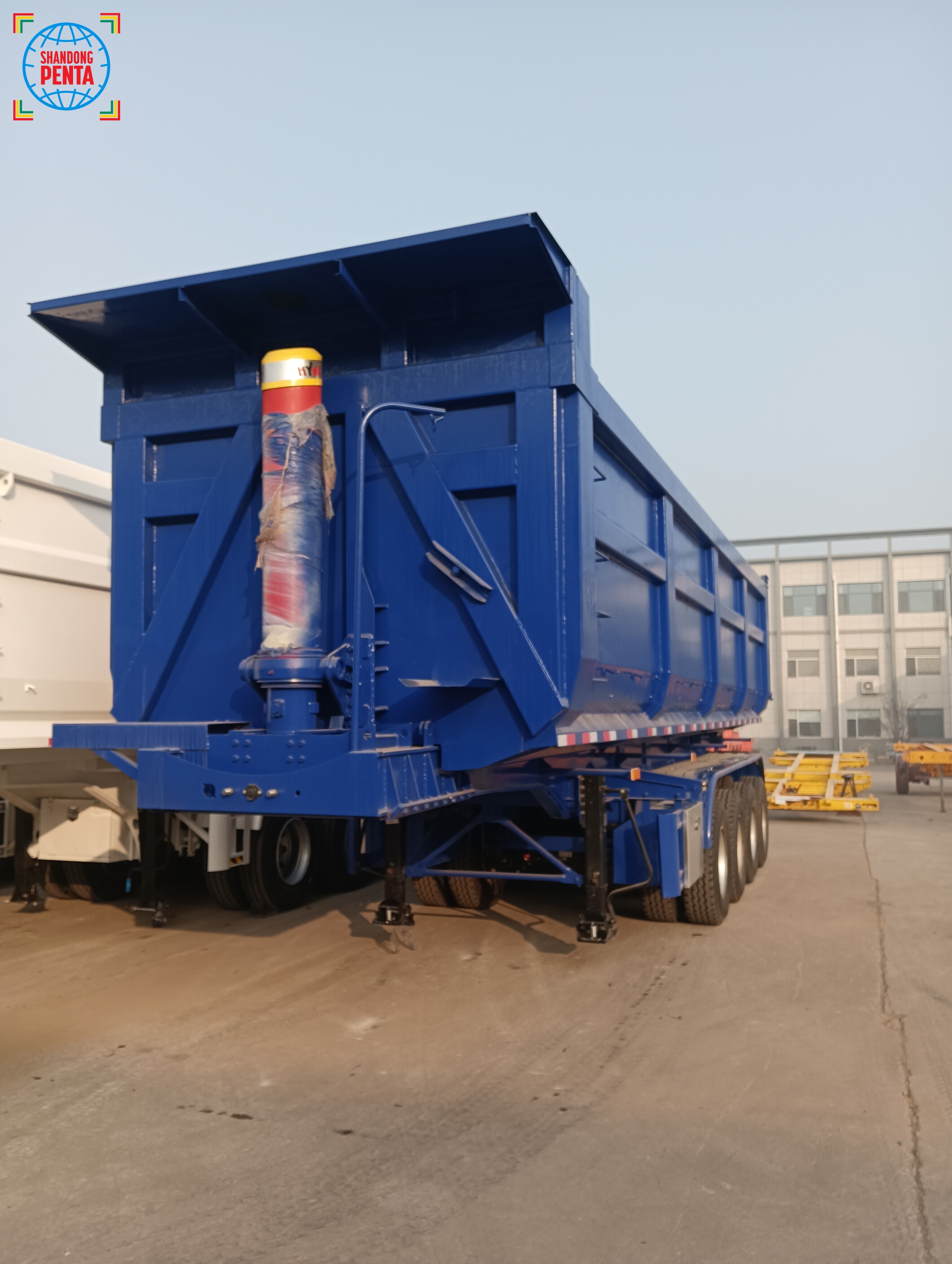  4-axle U-Shaped Rear-Tilt Self-Unloading Machine