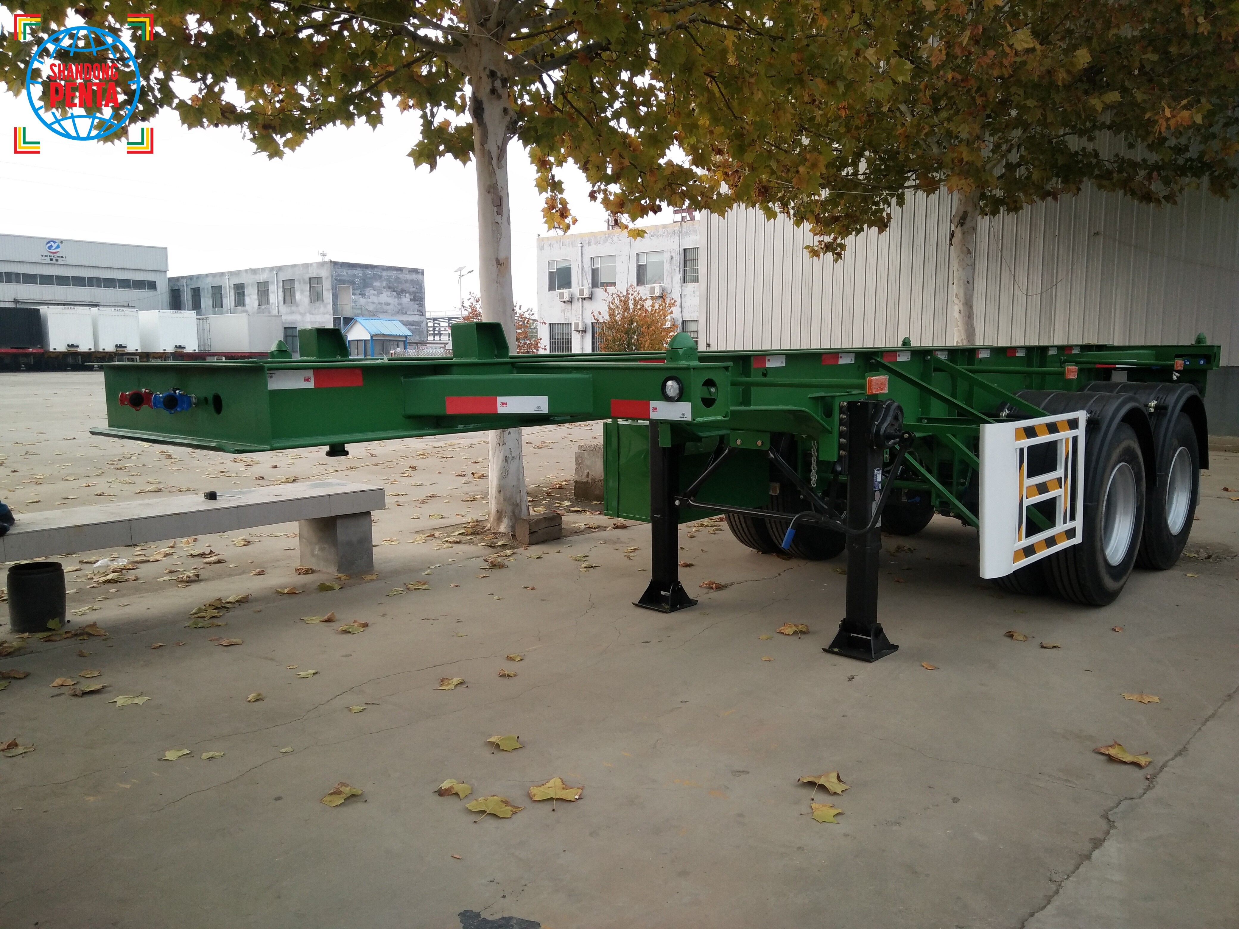 2-axle 20ft Skeleton Semi-Trailer