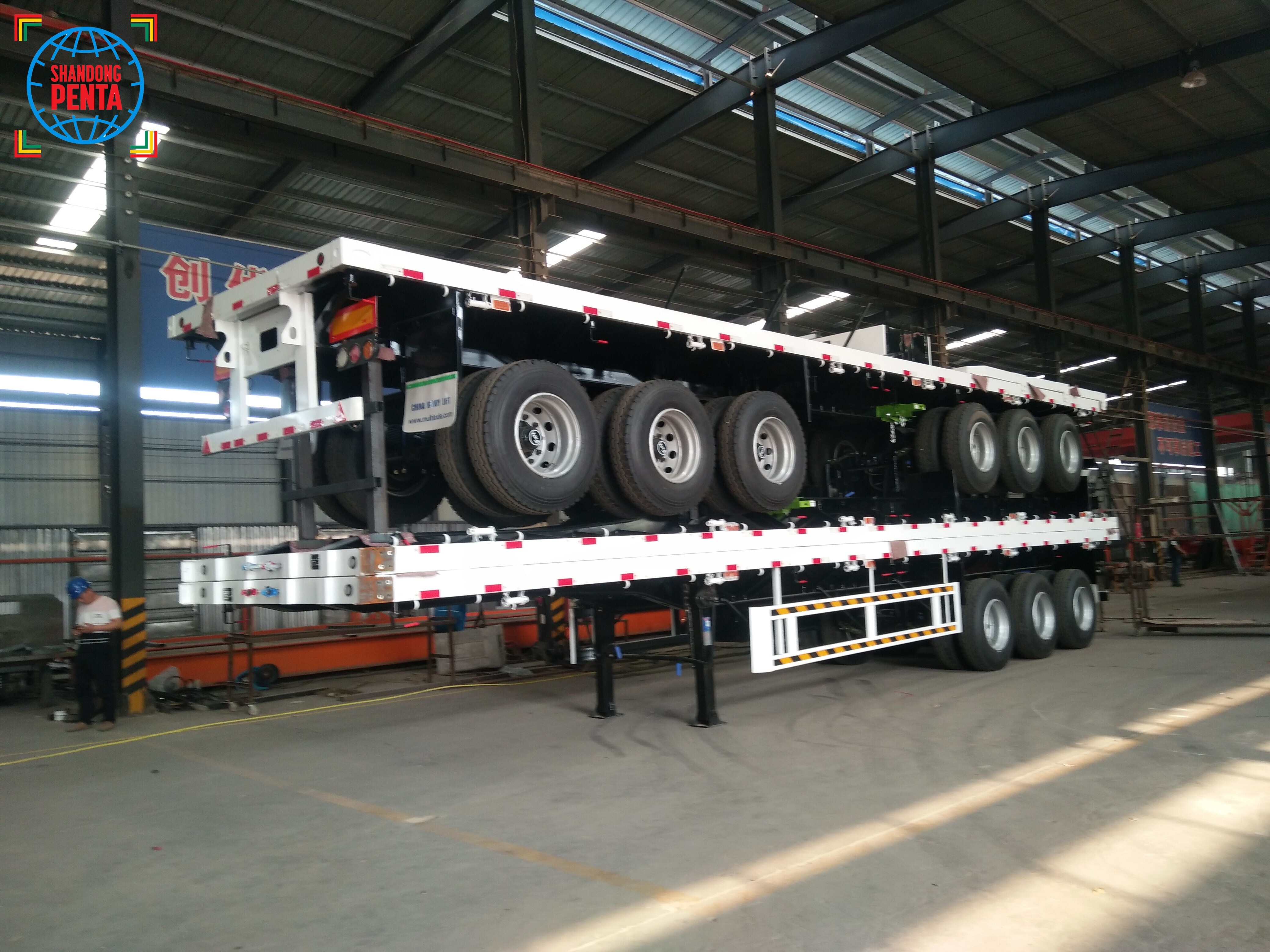 3-axle 40ft Flatbed Semi-Trailer