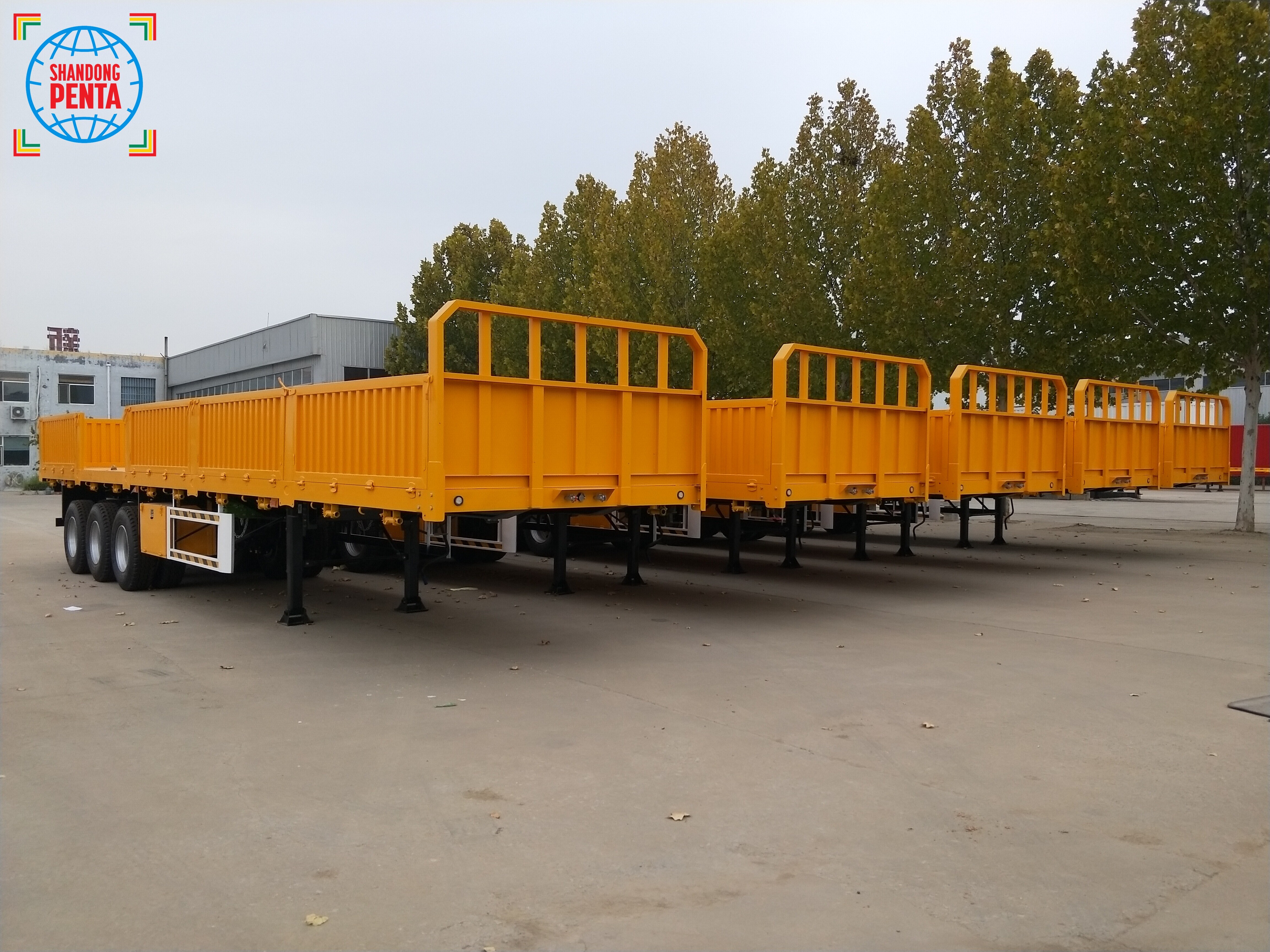 3-axle Flatbed Semi-Trailer