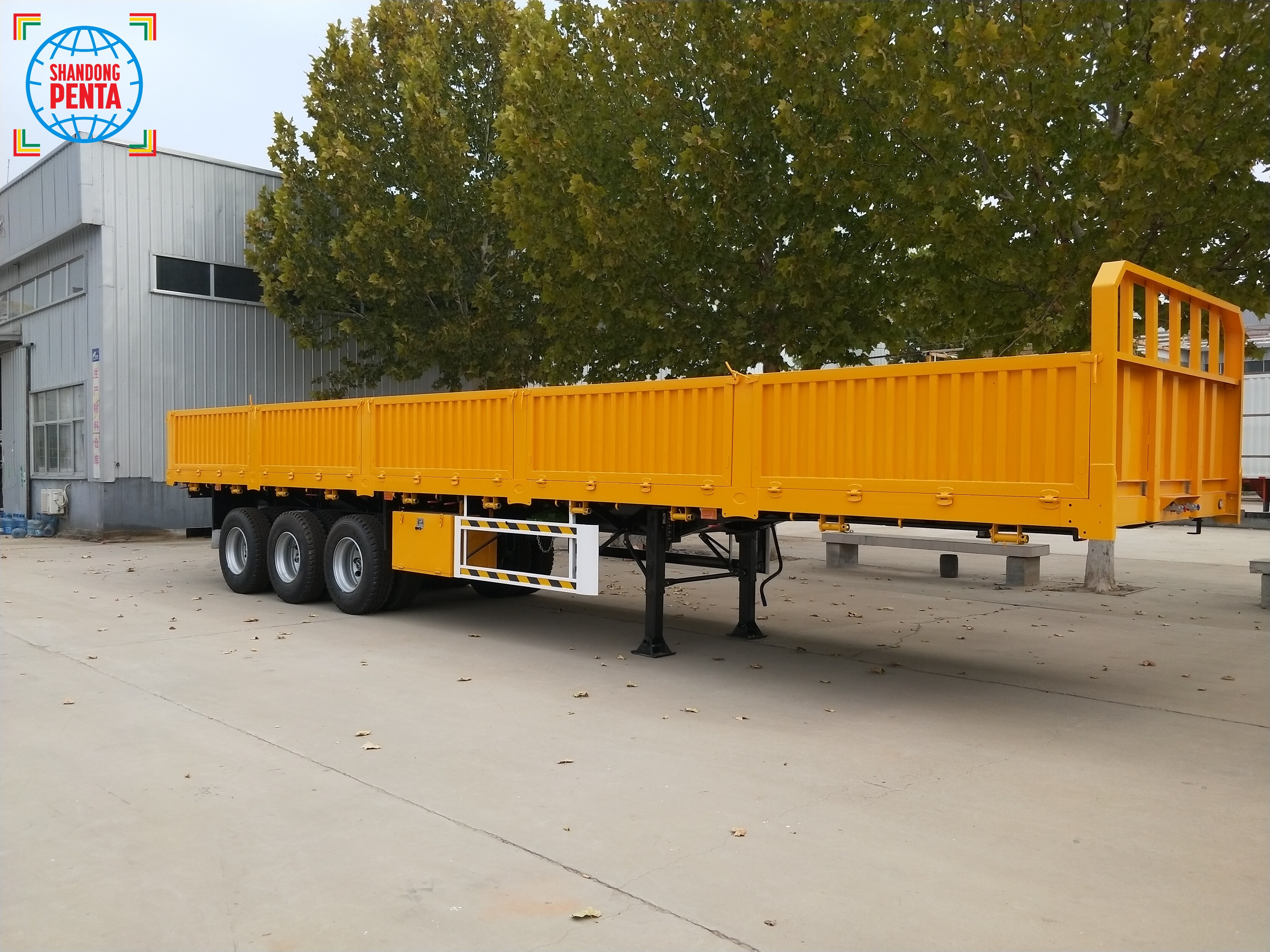 3-axle Flatbed Semi-Trailer