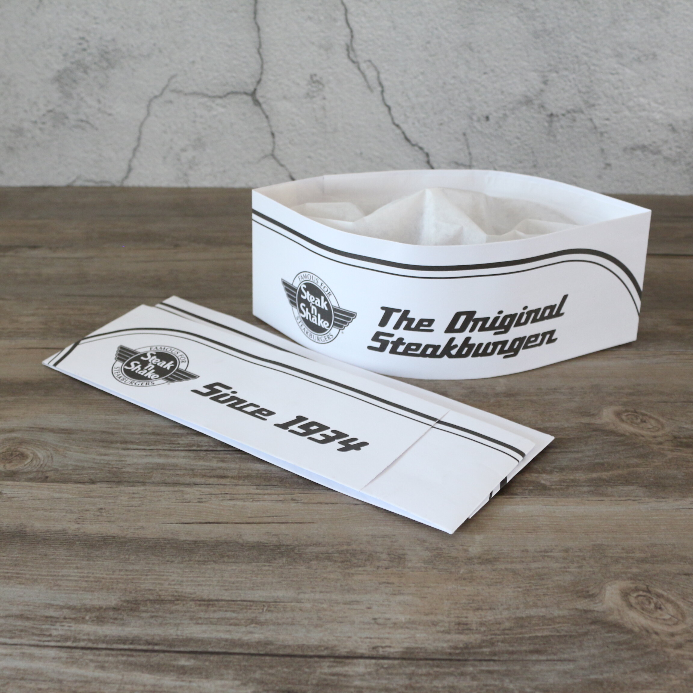 Paper forage hat (customized printed)