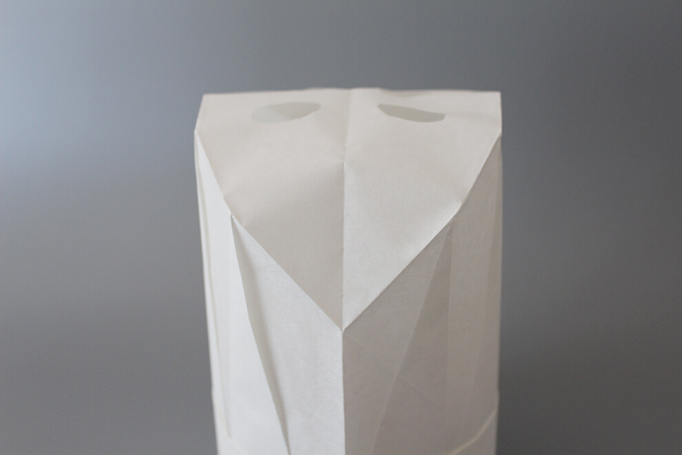 Crepe paper round top chef hat