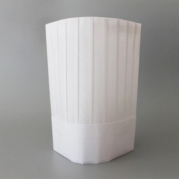 Non woven flat top chef hat