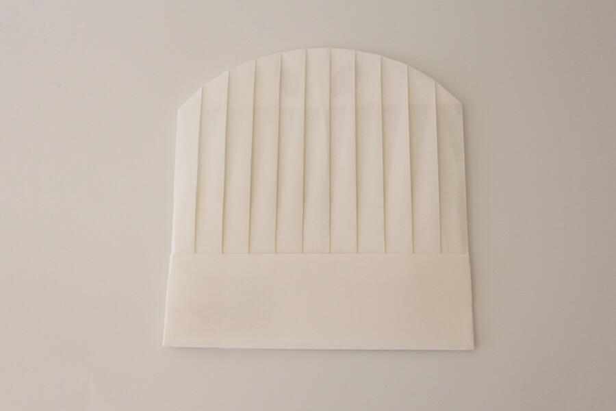 100% viscose round top chef hat