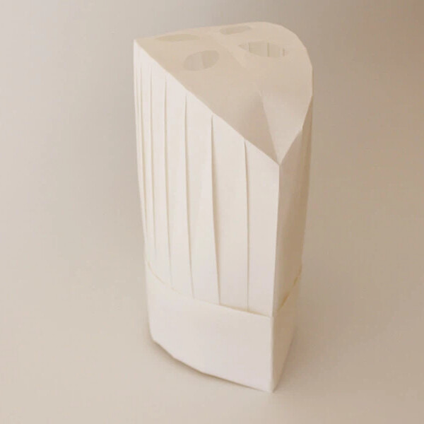 100% viscose round top chef hat