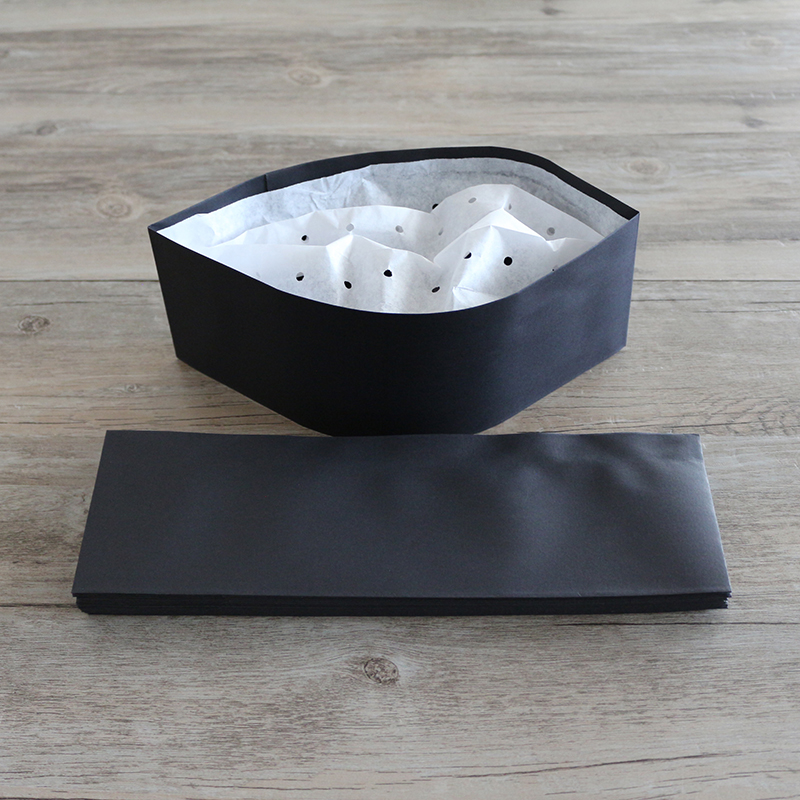 Paper forage hat (black)