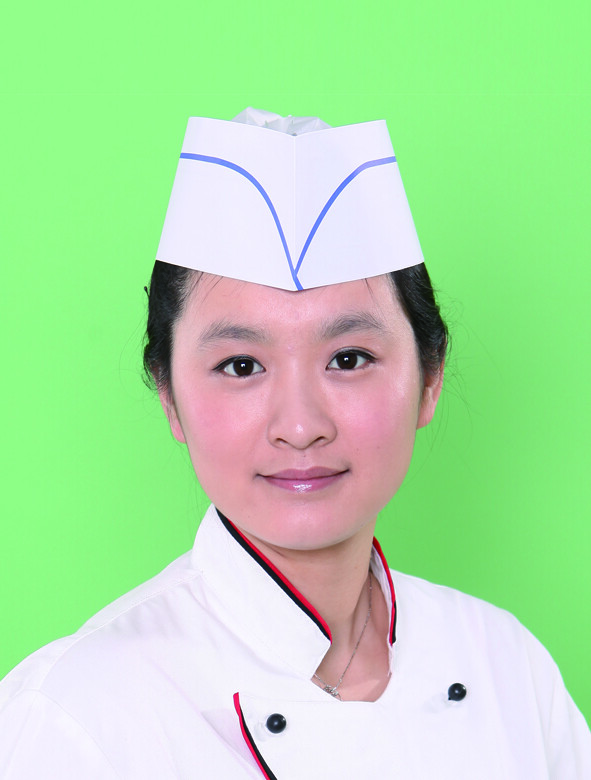 Paper forage hat (single blue strip)