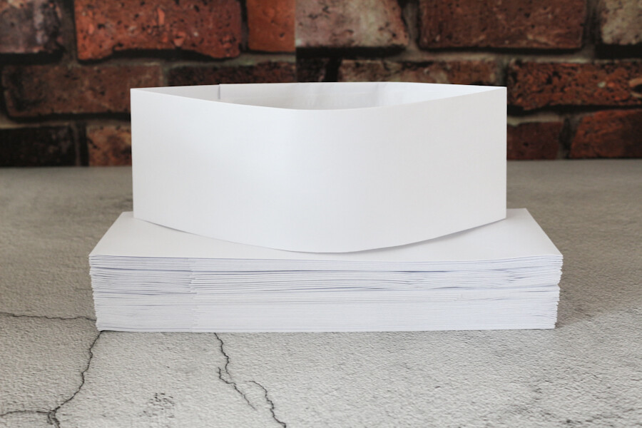 Paper forage hat (white)