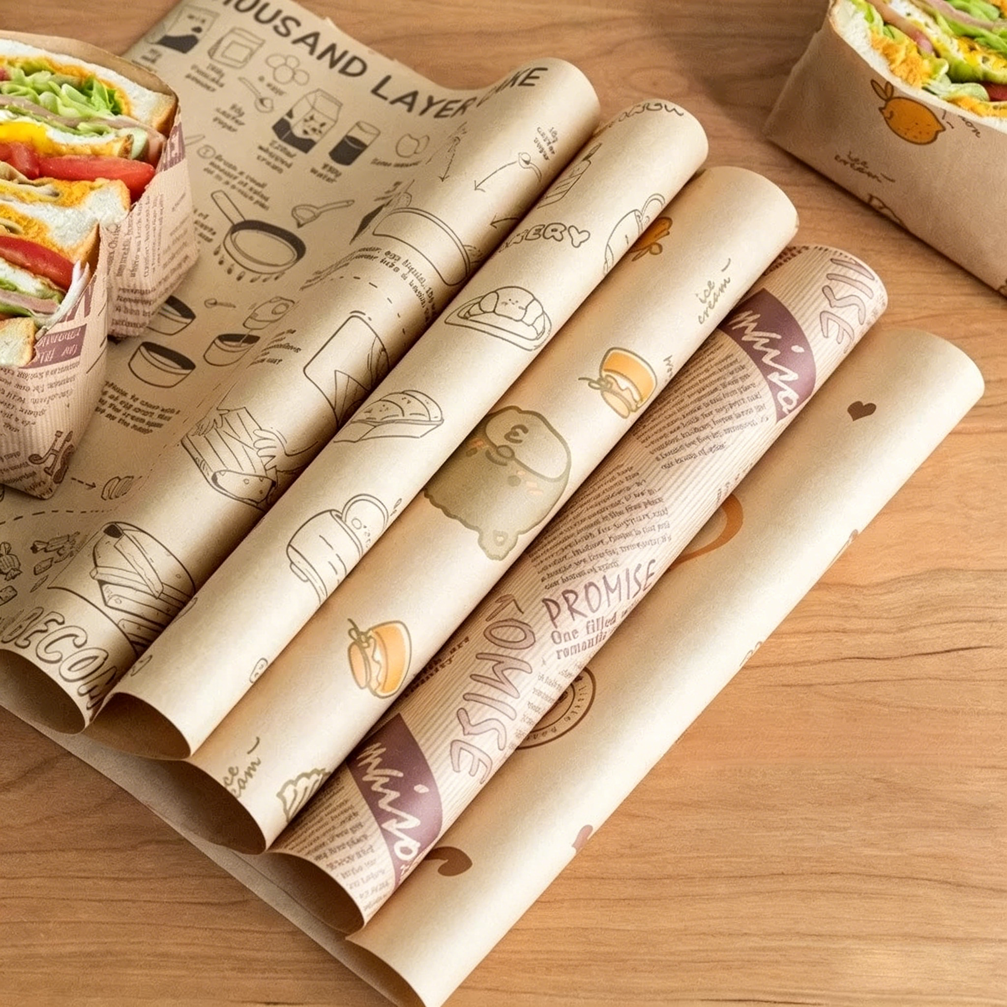 PE-coated greaseproof paper