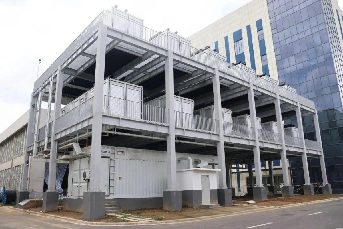 12 units of 1800kW generators power the data center1