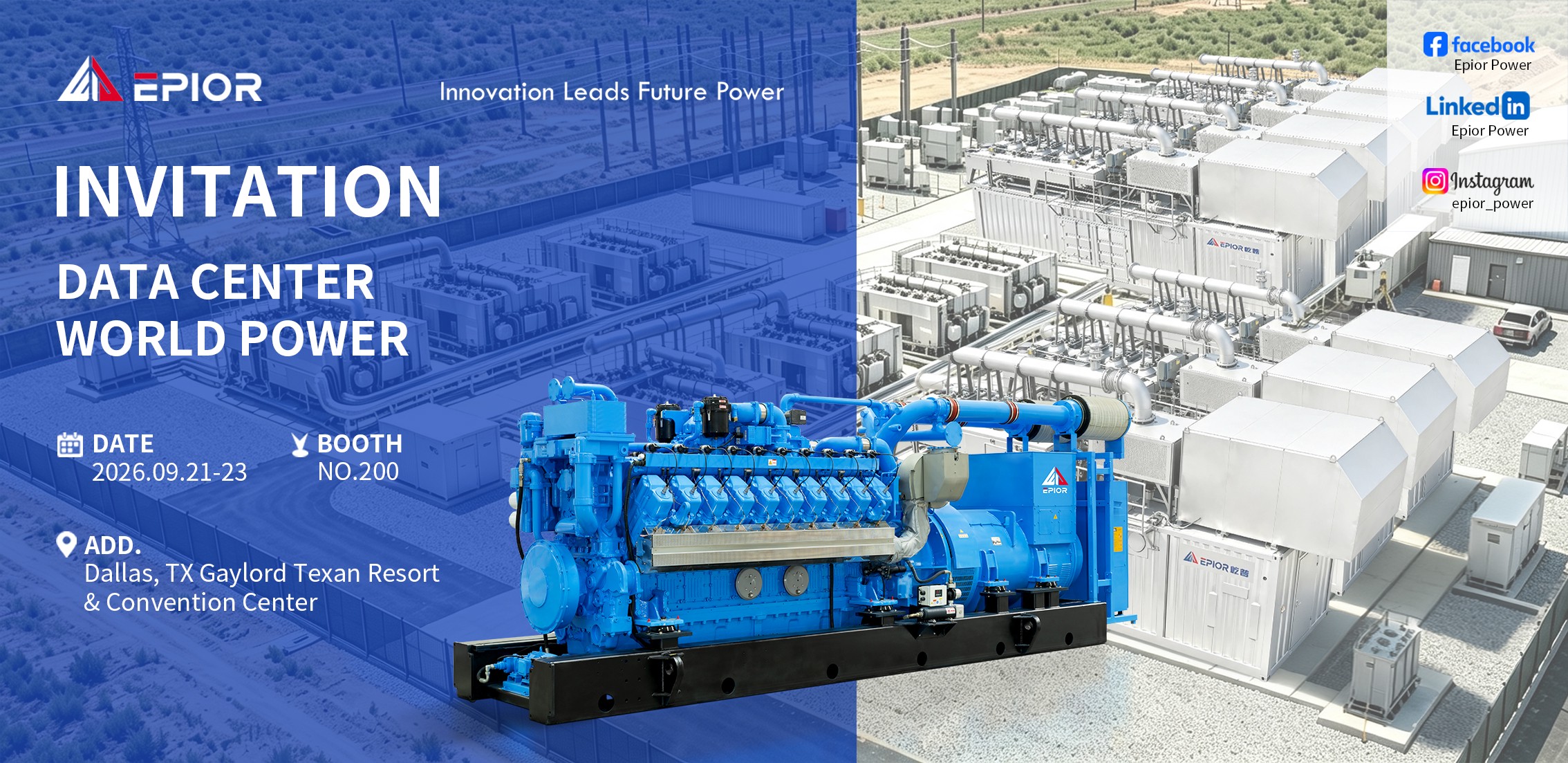 Epior Power | Invitation to Data Center World Power 2026