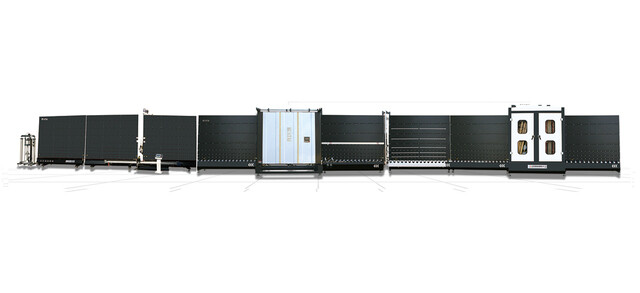 Glass curtain wall fully automated complete production line HT2025 (production integrated line)
