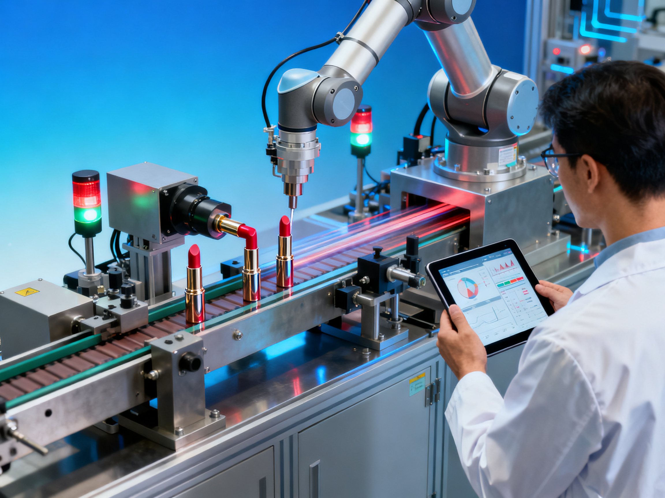 How an Automated Lipstick Tube Assembly Line Can Reduce Your Labor Costs