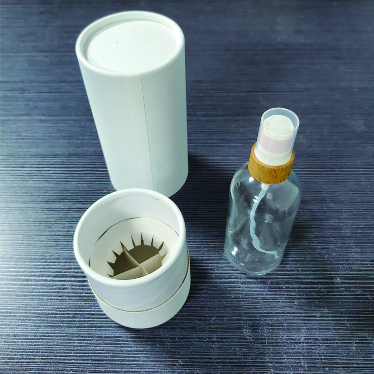 Custom Printed Reed Diffuser Packaging Cardboard Round Gift Boxes Eco-friendly Recycled Kraft Paper Tube for Room Fragrance