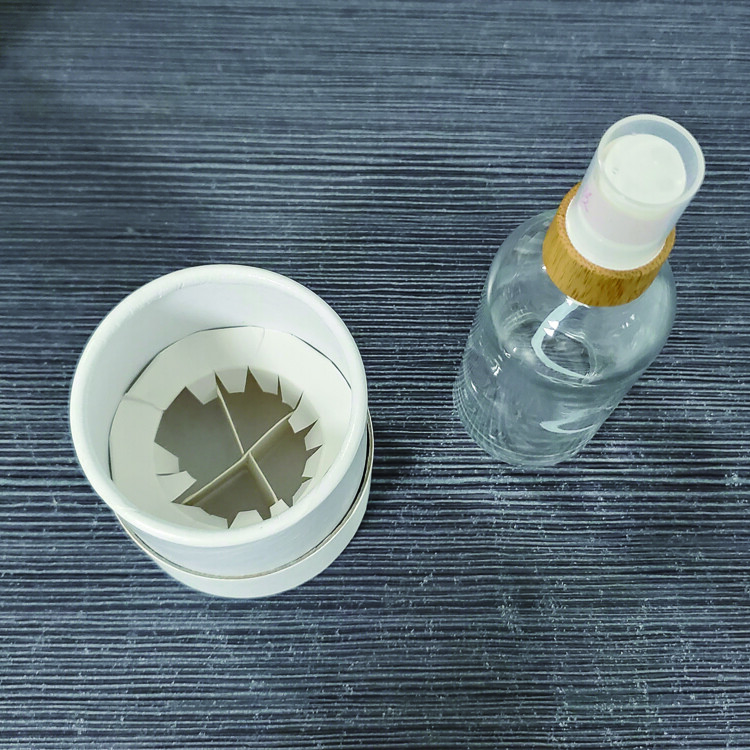 Custom Printed Reed Diffuser Packaging Cardboard Round Gift Boxes Eco-friendly Recycled Kraft Paper Tube for Room Fragrance