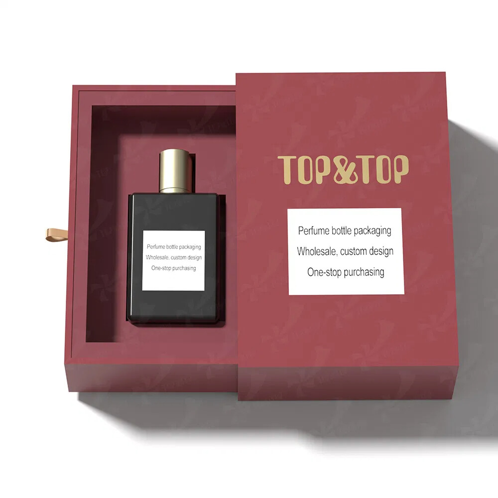 Luxury Drawer Perfume Box | Rigid Cardboard Packaging with Custom Design | High-End Fragrance Gift Box