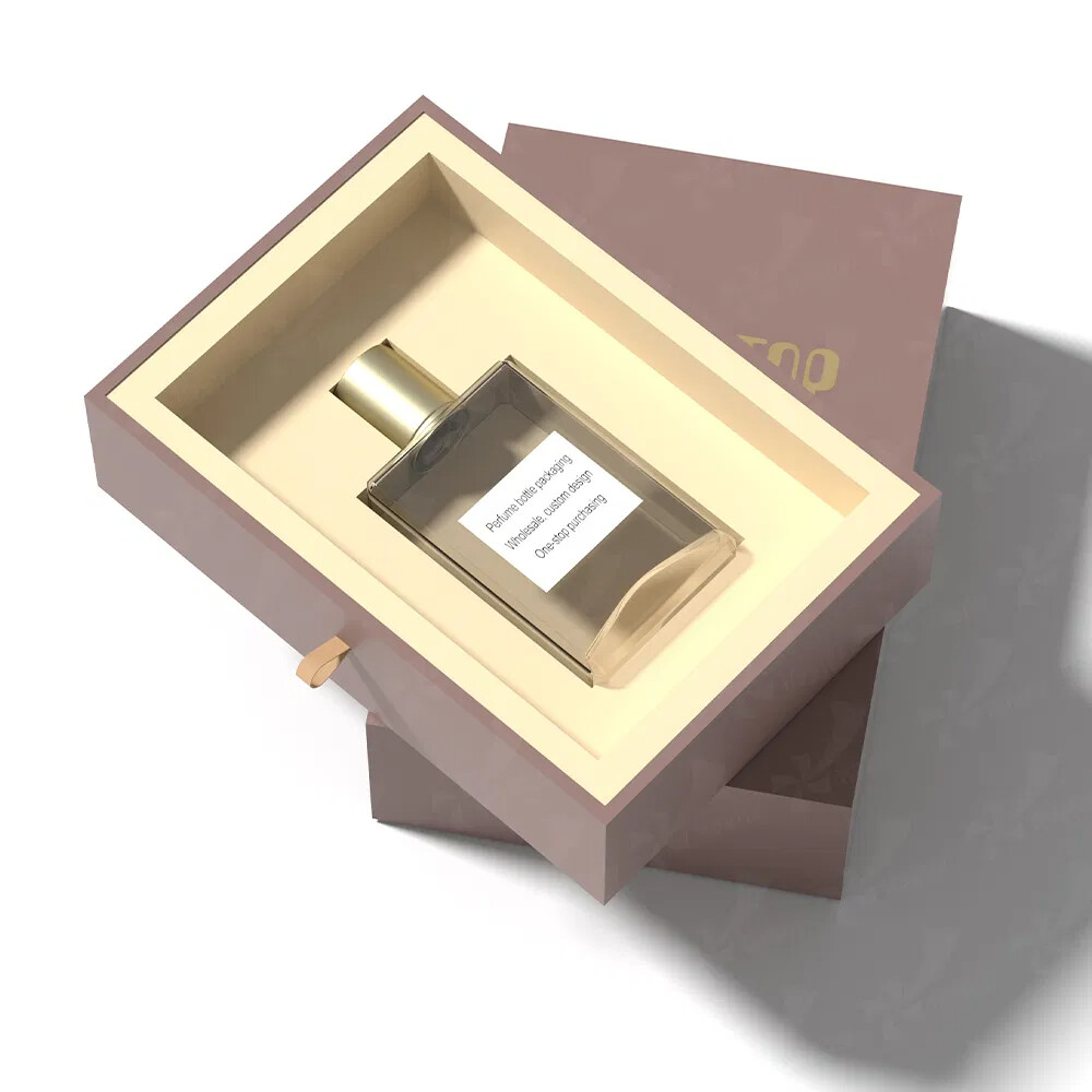 Luxury Drawer Perfume Box | Rigid Cardboard Packaging with Custom Design | High-End Fragrance Gift Box