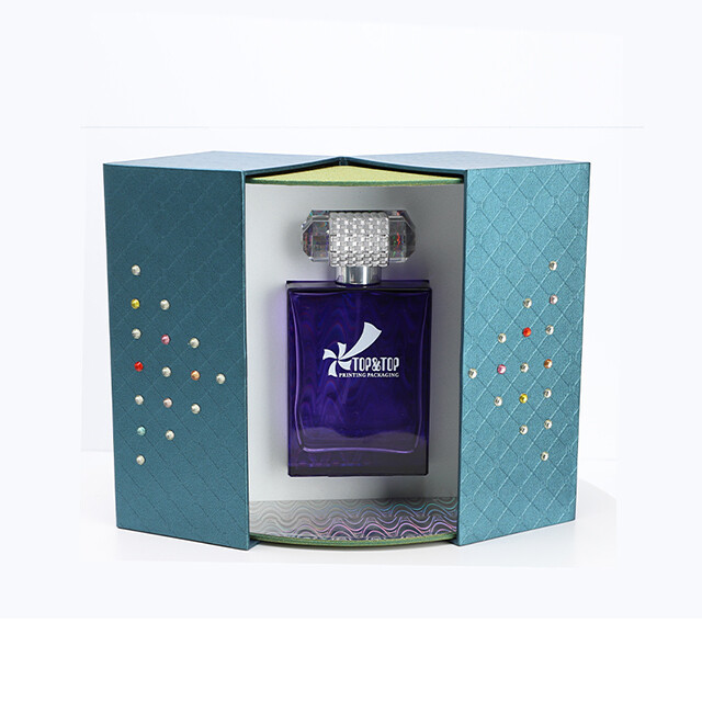 Advanced Two Door Cardboard Perfume Box Premium Gift Set Packaging for Luxury Gifting