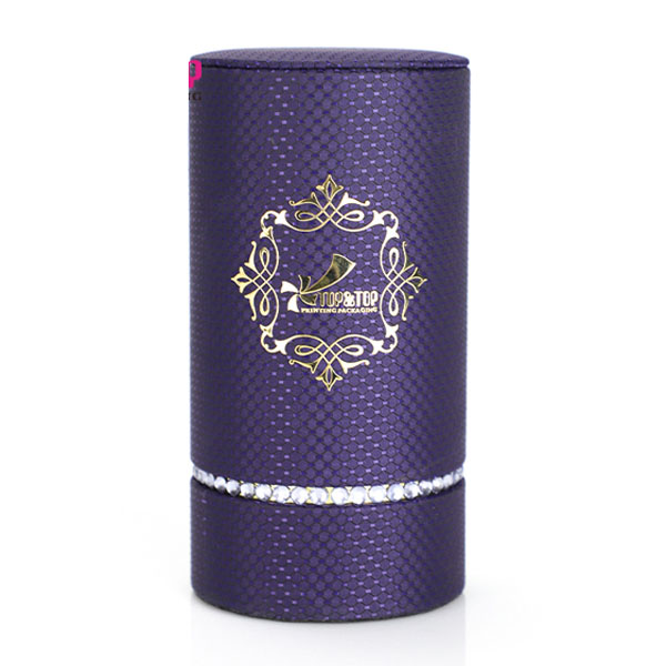 Custom Design Luxury Cylinder Essential Oil Skincare Perfume Biodegradable Kraft Cardboard Packaging Box Paper Face Cream Lotion