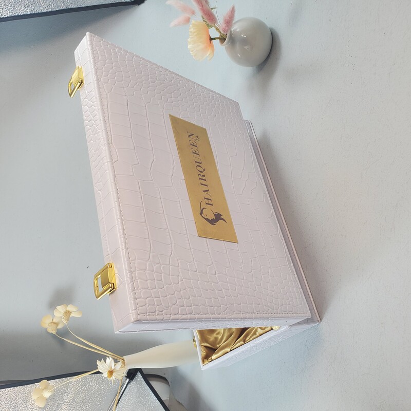 Metal Handle Gift Perfume Leather Cosmetic Packaging Box Wood Custom Logo Luxury Golden Arabic Leather Box with Hinged Lid