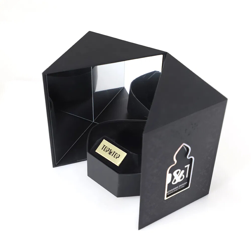 Expert in Diverse Fragrance Box Styles & Professional OEM/ODM Services Luxury Black Perfume Gift Box for Women & Men