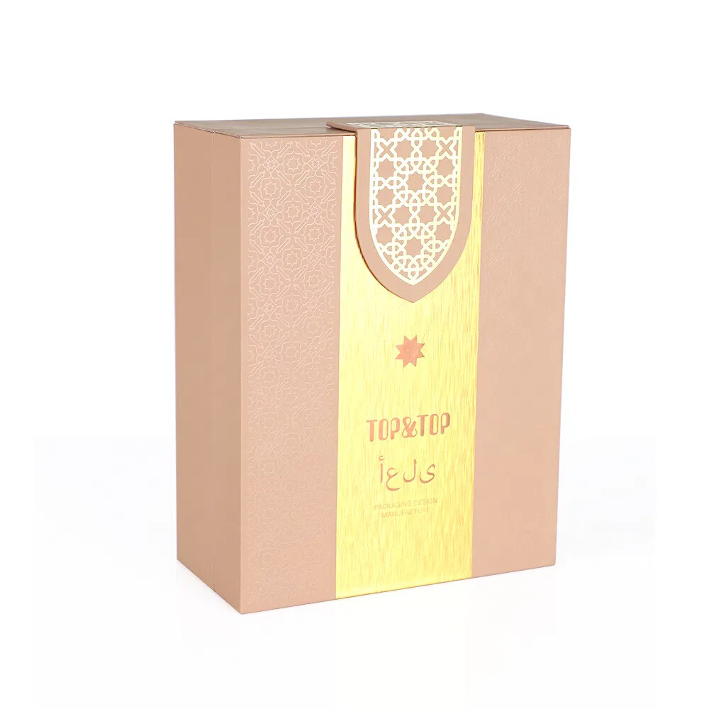 Custom Luxury Magnetic Gift Box for Perfume Recyclable Soy Ink Printed for FSC with Black Bottle Sponge Liner