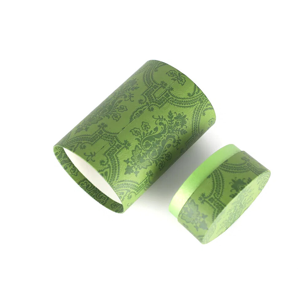 Custom Eco Friendly Cosmetic Perfume Packaging Paper Tube Can Cylinder Box with Hot Stamping for Luxury Fragrance Gift Box