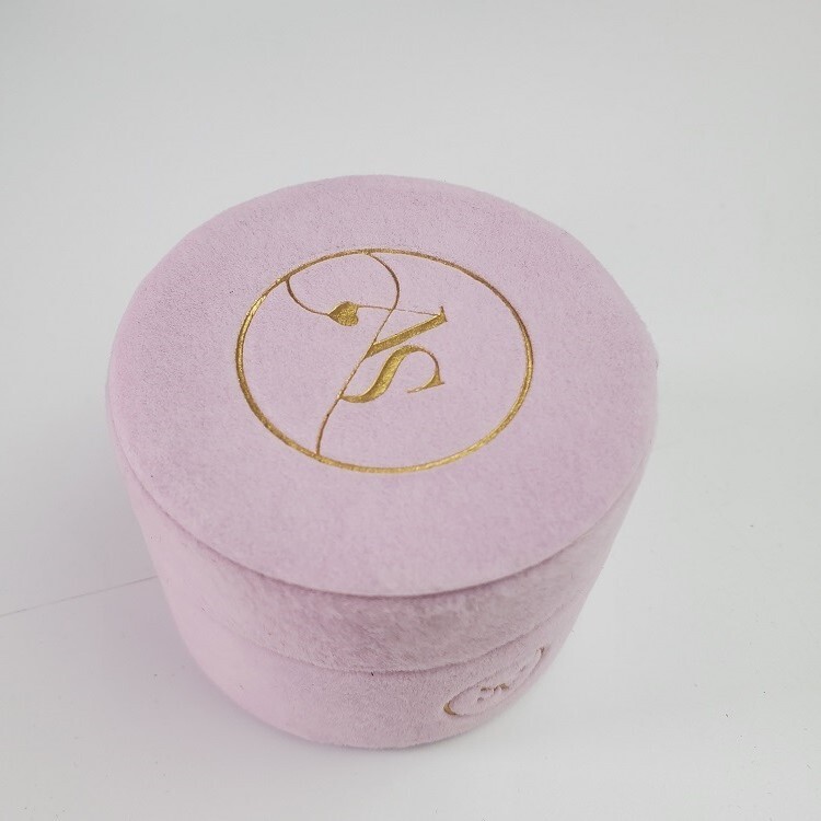Customized Luxury Pink Cosmetic Perfume Packaging Box Wooden Box Velvet Box Packaging With Eva Lining